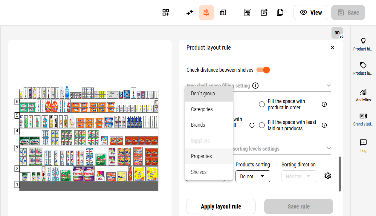 Layout rules in PlanoHero